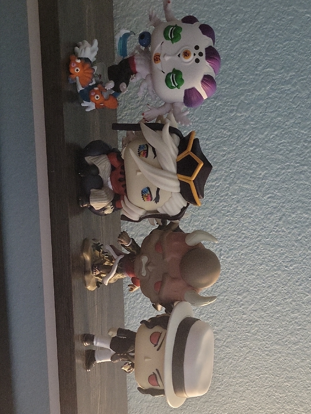 Collectible Vinyl Figure Display - White-Haired Captain Character